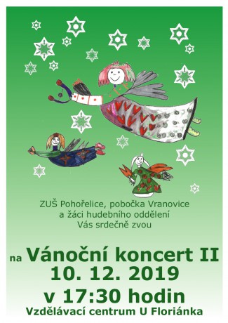 plakát vánoční koncert Vranovice II