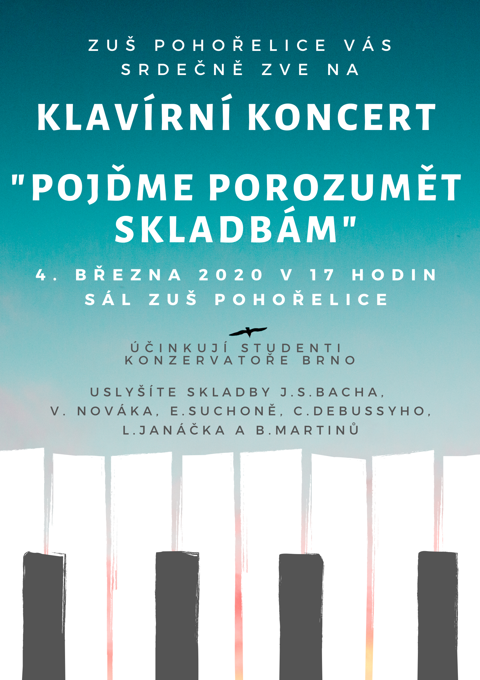 Klavírní koncert - plakát