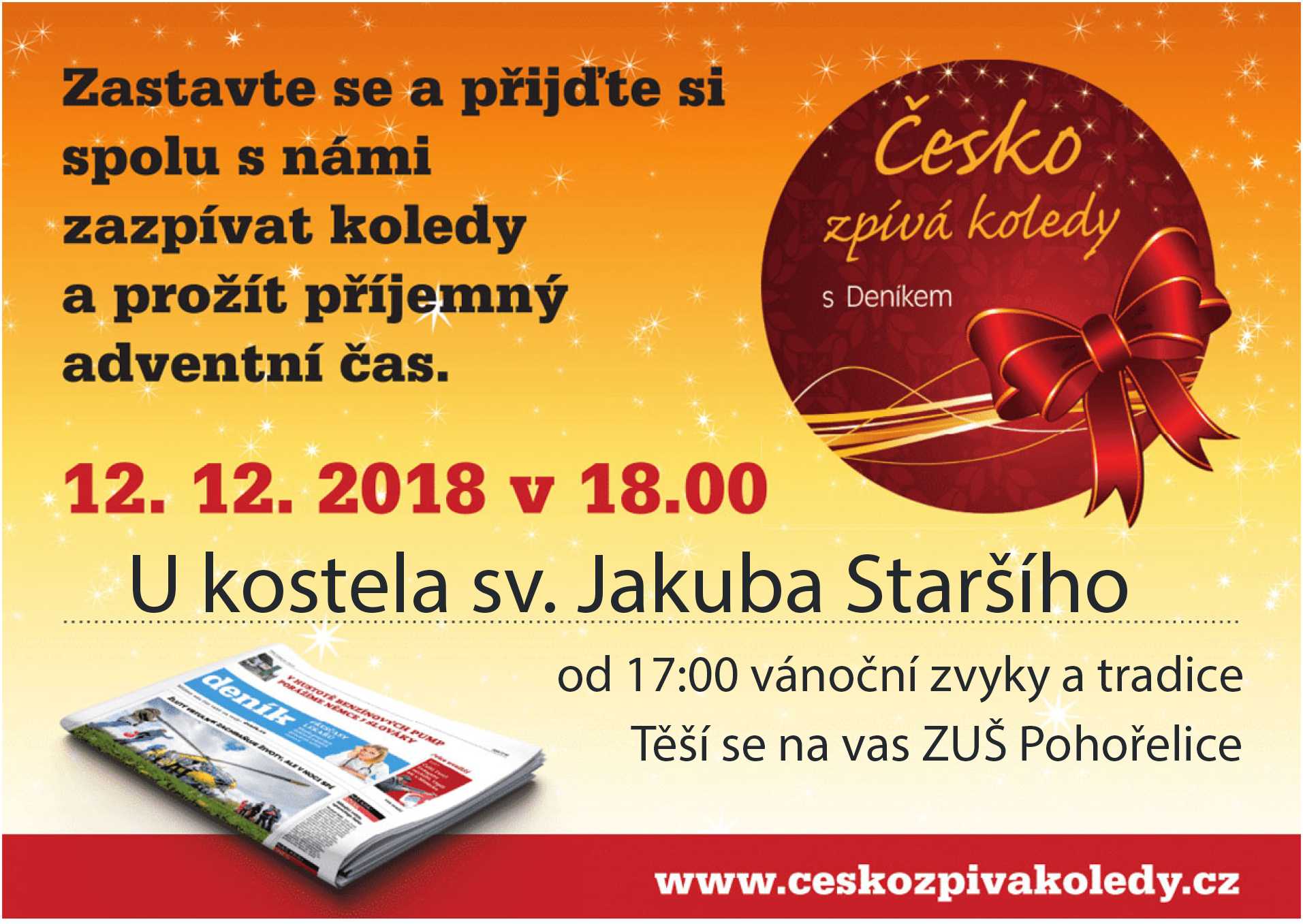 Česko zpívá koledy 2018