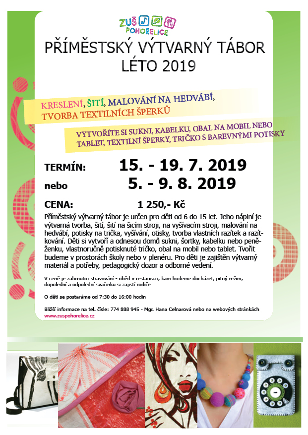 Letní příměstský výtvarný tábor 2019